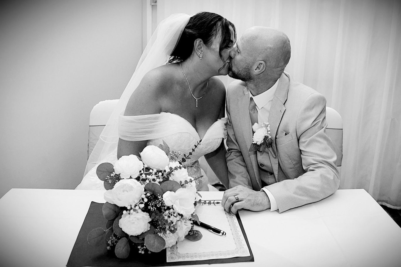 Bride & Groom signing the register Bride & groom signing the register The Village Hotel Dudley
